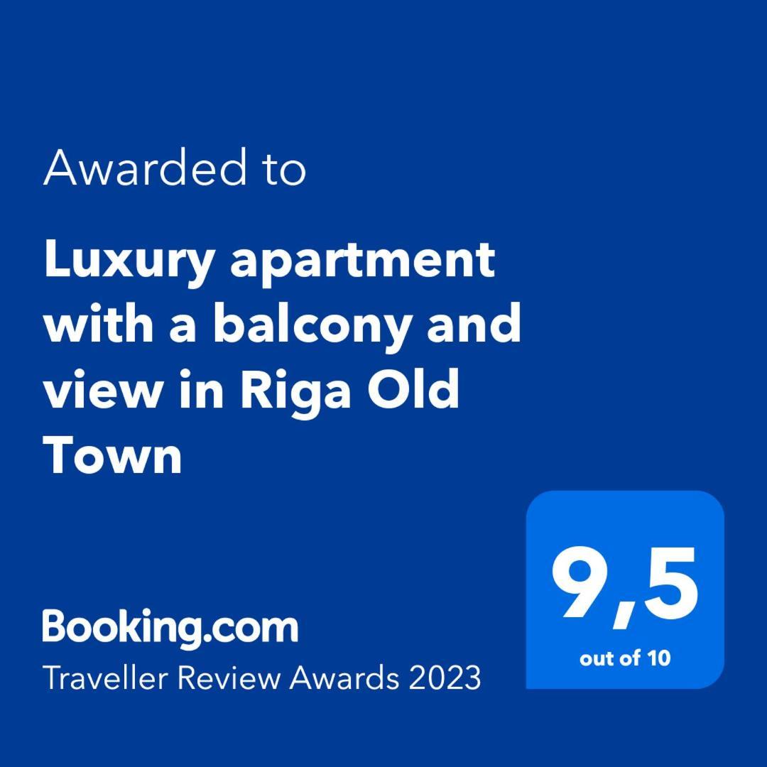 Luxury Apartment With A Balcony And View In Riga Old Town المظهر الخارجي الصورة